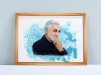 نقاشی سردار سلیمانی | گرافیک با طعم تربچه