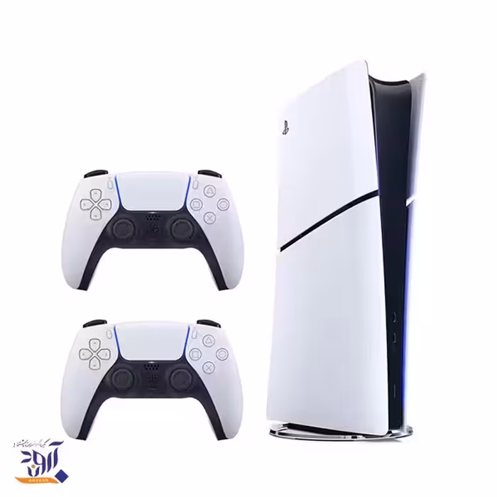 باندل کنسول بازی سونی مدل پلی استیشن 5 اسلیم دیجیتال 2016 اروپا   دسته دوال سنس سفید