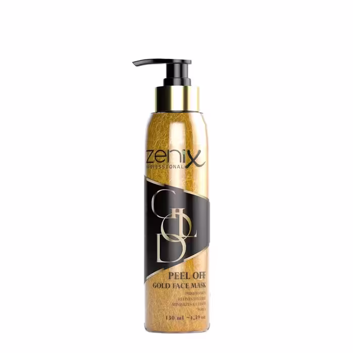 مشخصات، خرید و قیمت ماسک صورت گلد (طلایی) زنیکس Zenix مدل peel off با خاصیت لایه برداری حجم 130 میل ⭐️ ویان مارکت