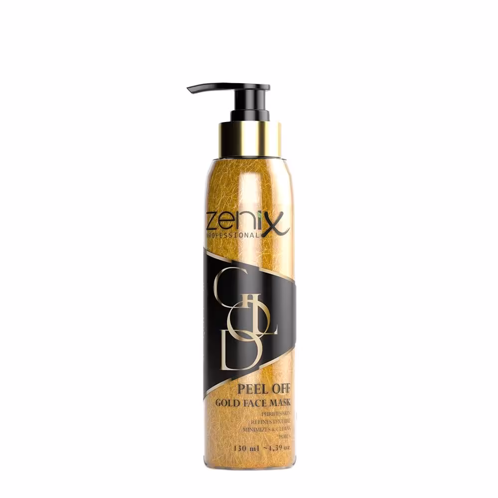 مشخصات، خرید و قیمت ماسک صورت گلد (طلایی) زنیکس Zenix مدل peel off با خاصیت لایه برداری حجم 130 میل ⭐️ ویان مارکت