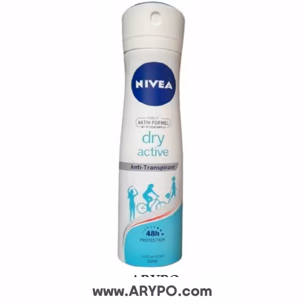 اسپری دئودورانت زنانه نیوا مدل DRY ACTIVE حجم  150میل
