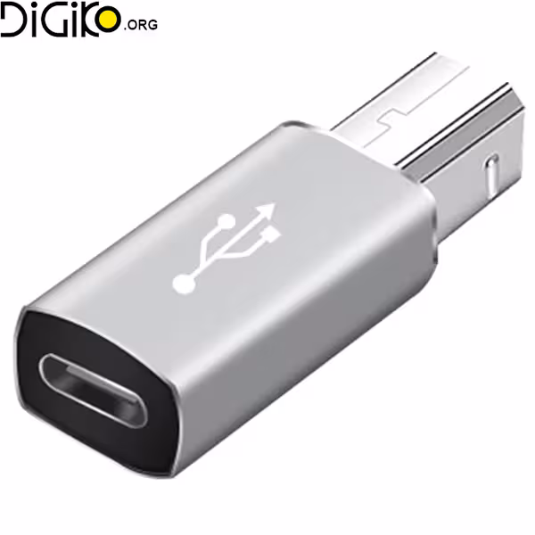 تبدیل مادگی تایپ سی به USB پرینتری MINI TECH