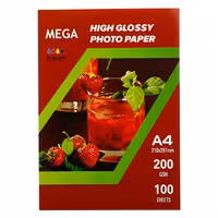 کاغذ عکس Mega A4 200g بسته 100 عددی