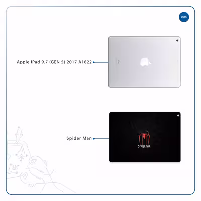 برچسب پوششی ماهوت مدل Spider-Man مناسب برای تبلت اپل iPad 9.7 (GEN 5) 2017 A1822