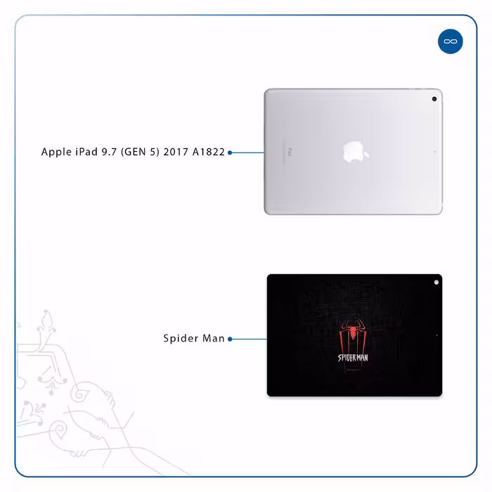 برچسب پوششی ماهوت مدل Spider-Man مناسب برای تبلت اپل iPad 9.7 (GEN 5) 2017 A1822