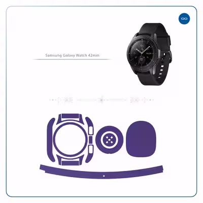 برچسب ماهوت طرح Matte-BlueBerry مناسب برای ساعت هوشمند سامسونگ Galaxy Watch 42mm