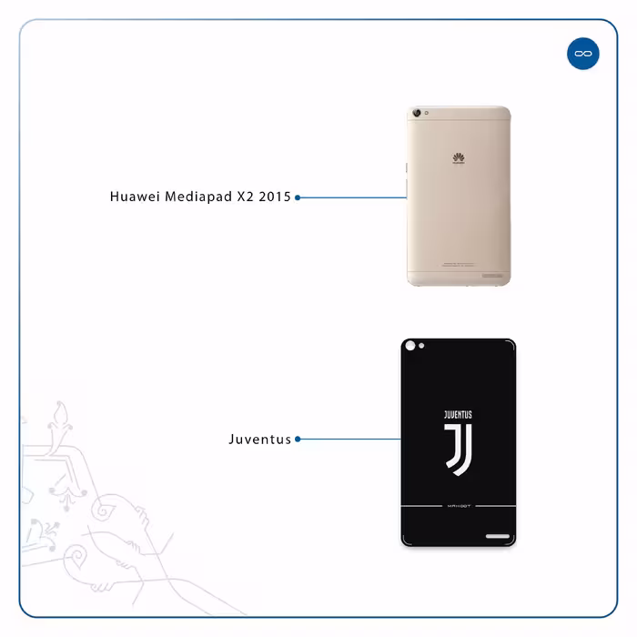 برچسب پوششی ماهوت مدل Juventus مناسب برای تبلت هوآوی Mediapad X2 2015