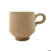 ست لیوان و نعلبکی سفالی خام مدل سنتی 