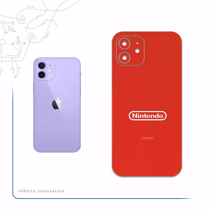 برچسب پوششی ماهوت مدل NINTENDO مناسب برای گوشی موبایل اپل iPhone 12