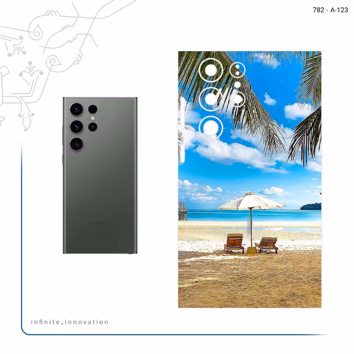 برچسب پوششی ماهوت مدل Beach مناسب برای گوشی موبایل سامسونگ Galaxy S23 Ultra