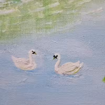 تابلو نقاشی اکریلیک طرح طبیعت