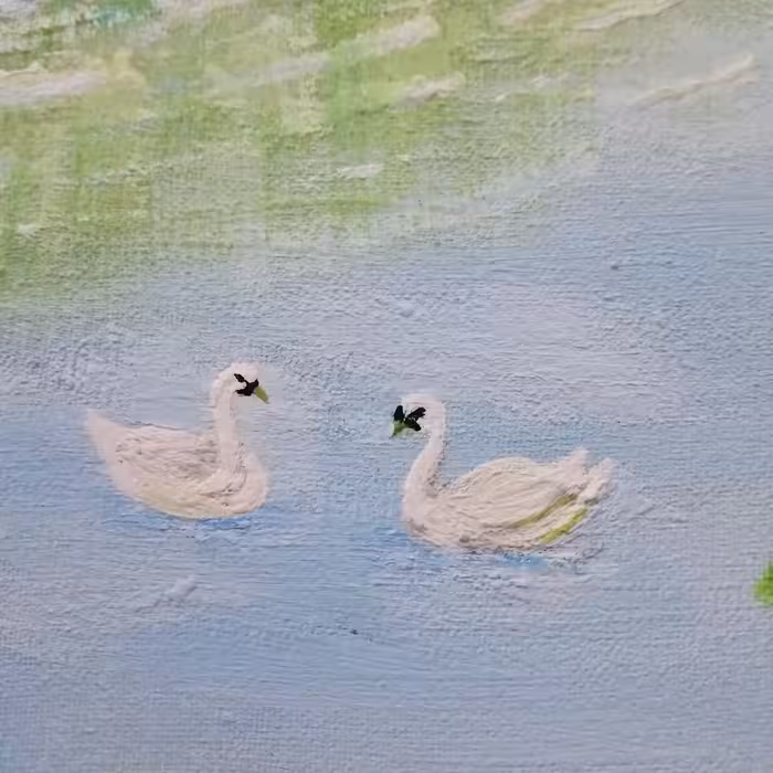 تابلو نقاشی اکریلیک طرح طبیعت