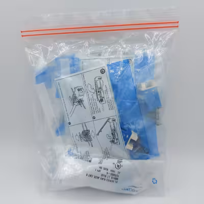 کیستون Cat6 امپ مدل 180 درجه بسته 10 عددی