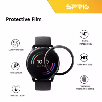 محافظ صفحه نمایش نانو اسپریگ مدل SPG مناسب برای ساعت هوشمند شیائومی Kieslect KR بسته سه عددی