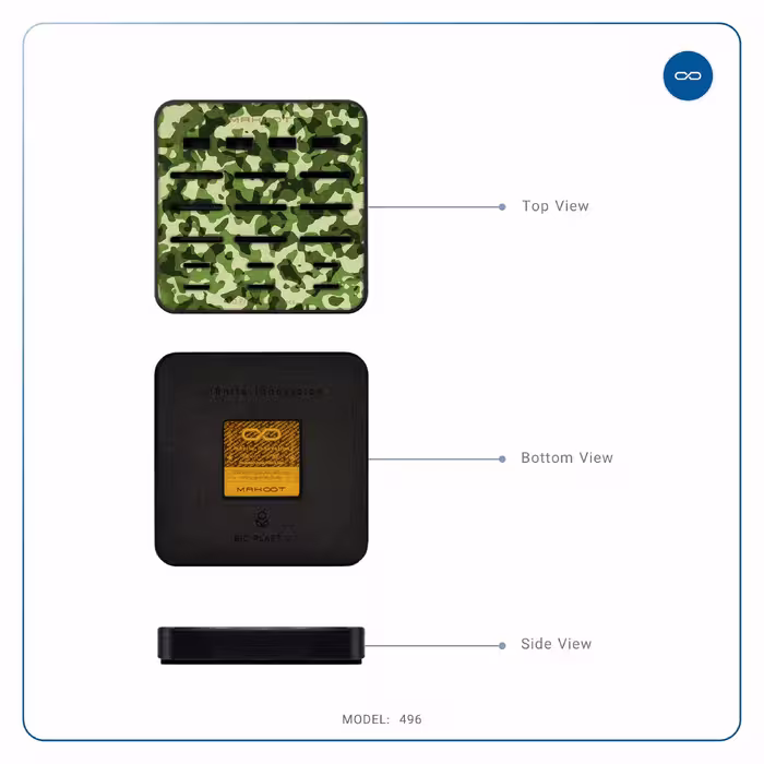 نظم دهنده فضای ذخیره سازی ماهوت مدل Army-Green-2-496 مناسب برای فلش و مموری کارت