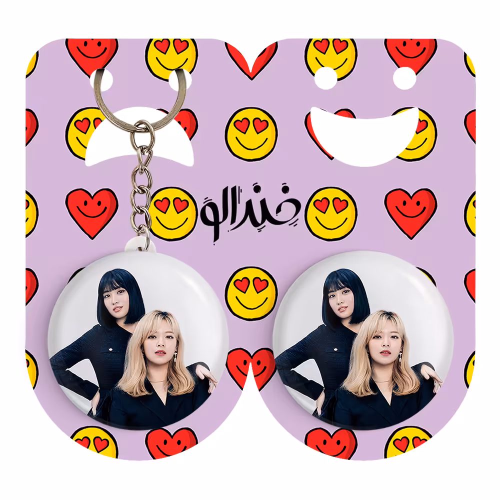 پیکسل خندالو مدل جونگیون و مومو گروه توایس TWICE کد 11683 به همراه جاکلیدی