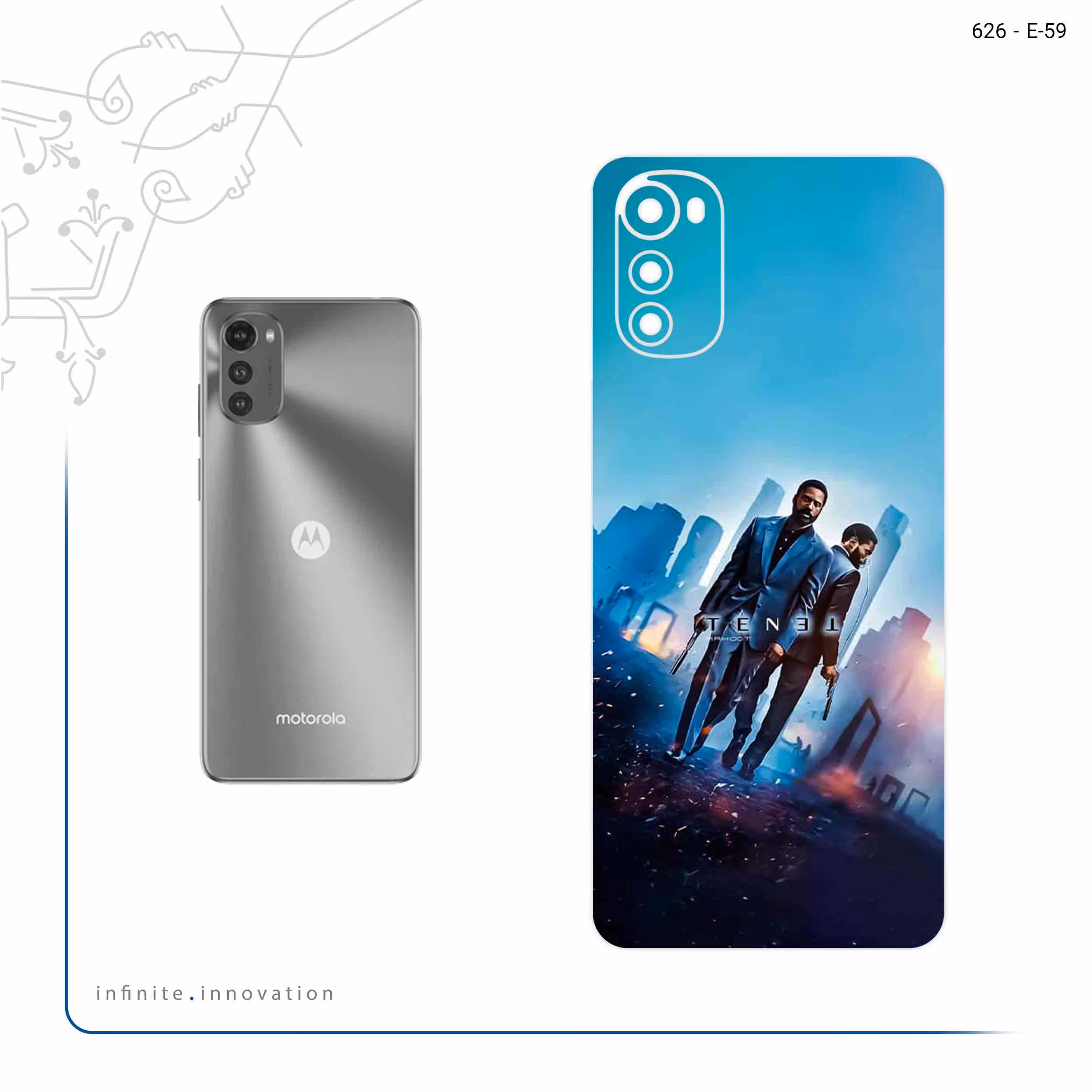 برچسب پوششی ماهوت مدل Tenet مناسب برای گوشی موبایل موتورولا Moto E32s