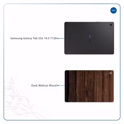 برچسب پوششی ماهوت مدل Dark Walnut Wood مناسب برای تبلت سامسونگ Galaxy Tab S5e 10.5 2019 T720