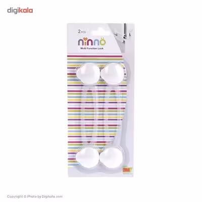 قفل چند منظوره نینو مدل دکمه ای سایز بزرگ بسته 2 عددی