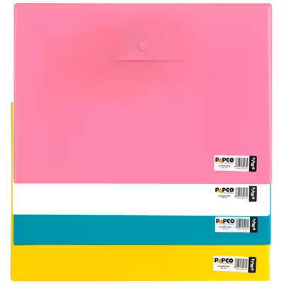 پوشه دکمه دار پاپکو مدل A4 -105 4 بسته 4 عددی