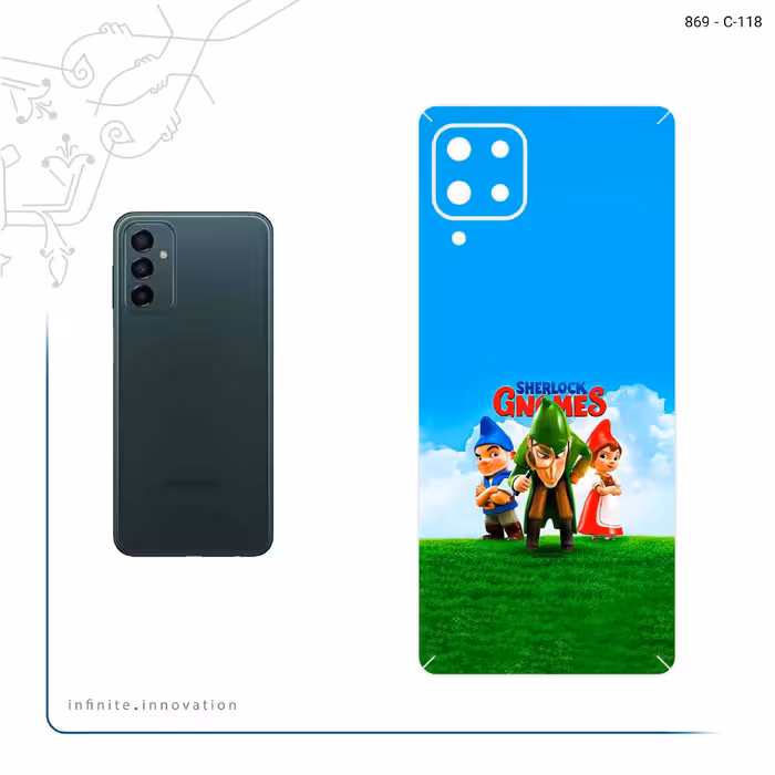 برچسب پوششی ماهوت مدل Sherlock Gnomes مناسب برای گوشی موبایل سامسونگ Galaxy M62