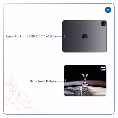 برچسب پوششی ماهوت مدل Rolls-Royce Motor مناسب برای تبلت اپل iPad Pro 11 (GEN 2) 2020 A2231