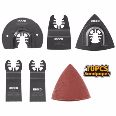 لوازم جانبی ابزار همه کاره اینکو مدل AKTMT1502-15-pcs/set مجموعه 15 عددی 