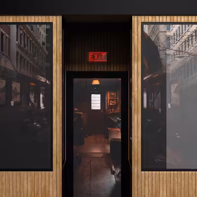 چراغ دیواری نئون دیزاین طرح Exit