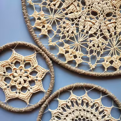 دیوارکوب بافتنی مدل دریم کچر کد R01 مجموعه 4 عددی