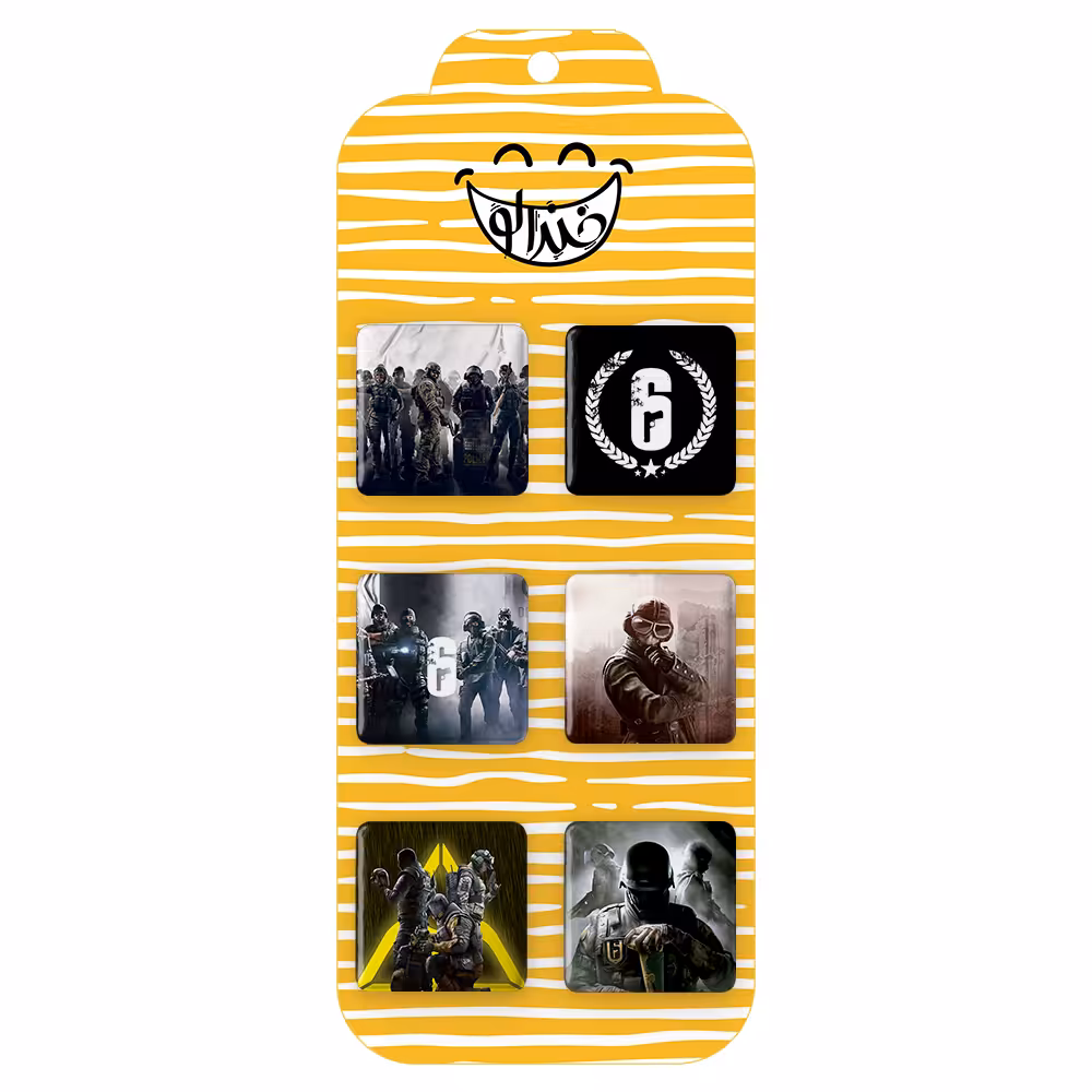 پیکسل خندالو مدل رینبو سیکس کد 361B مجموعه 6 عددی