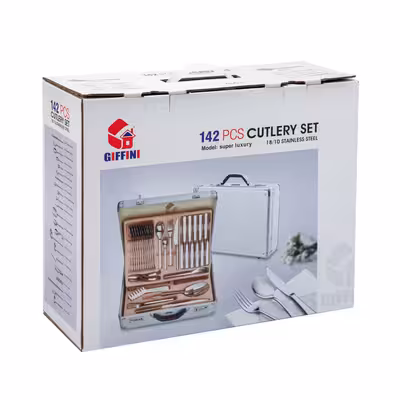 سرویس قاشق و چنگال 142 پارچه جی فی نی مدل 185DA