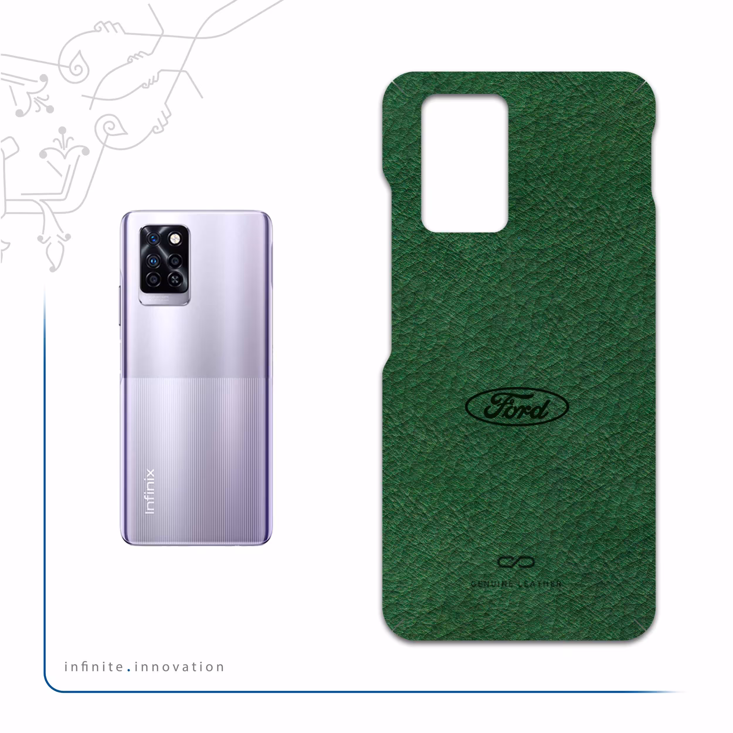 برچسب پوششی ماهوت مدل GL-FRD مناسب برای گوشی موبایل اینفینیکس Note 10 Pro