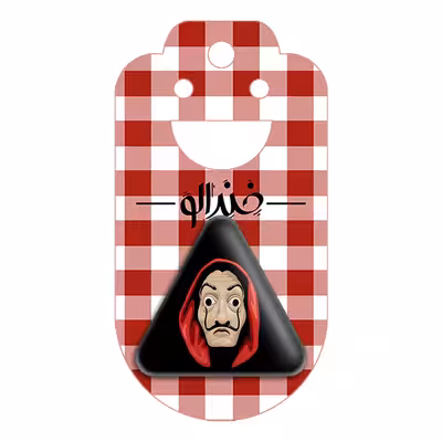 پیکسل خندالو طرح سریال Money Heist مدل مثلثی کد 3239