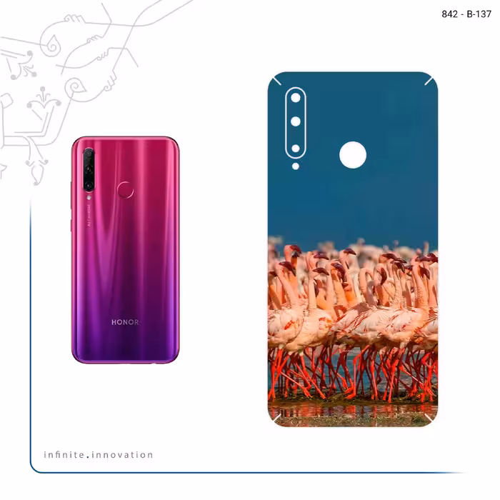 برچسب پوششی ماهوت مدل Flamingo مناسب برای گوشی موبایل آنر 20 Lite