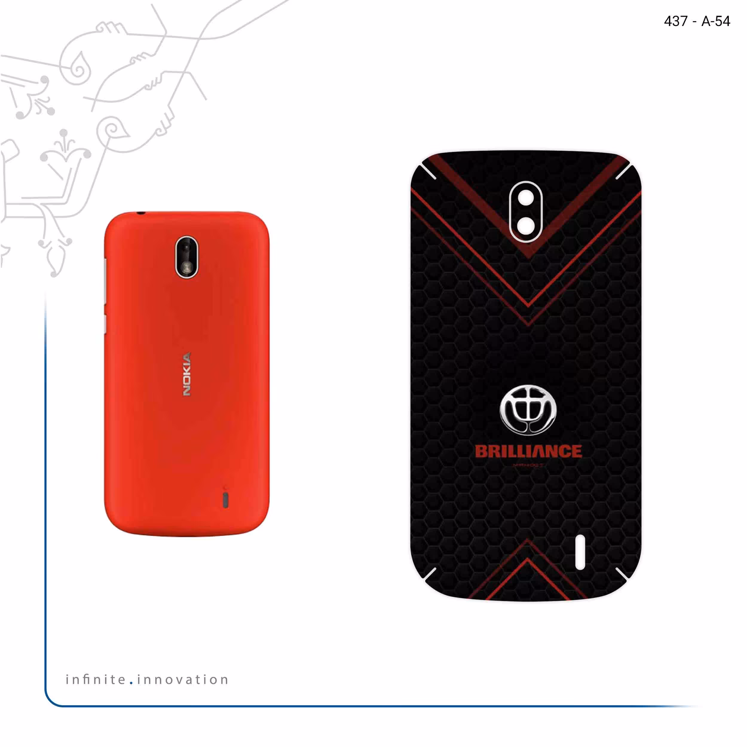 برچسب پوششی ماهوت مدل Brilliance مناسب برای گوشی موبایل نوکیا 1