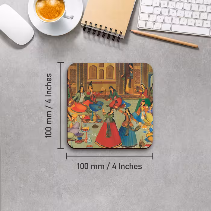 زیر لیوانی لوکسینو مدل سنتی ایرانی مجموعه 6 عددی