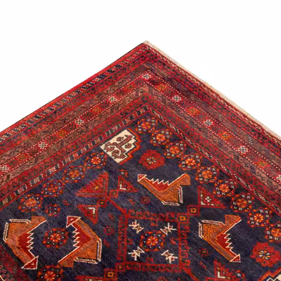 فرش دستبافت دو و نیم متری مدل نقشه بلوچ  کد 23.1294