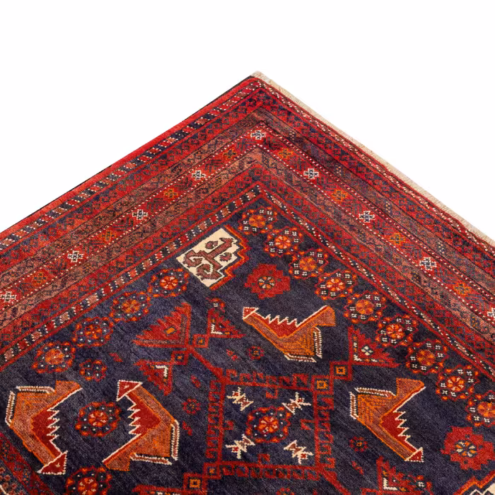 فرش دستبافت دو و نیم متری مدل نقشه بلوچ  کد 23.1294