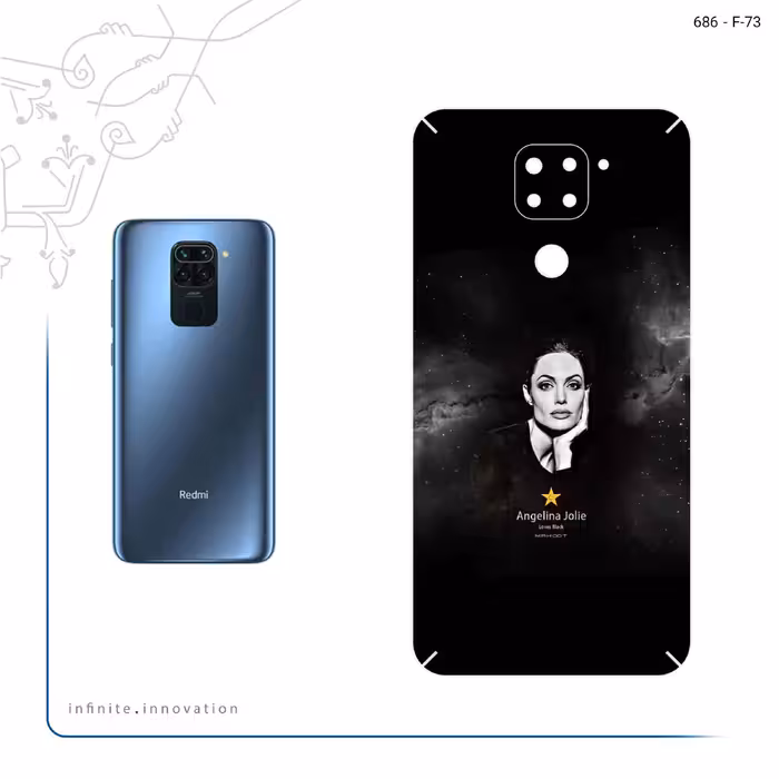 برچسب پوششی ماهوت مدل Angelina Jolie مناسب برای گوشی موبایل شیائومی Redmi 10X
