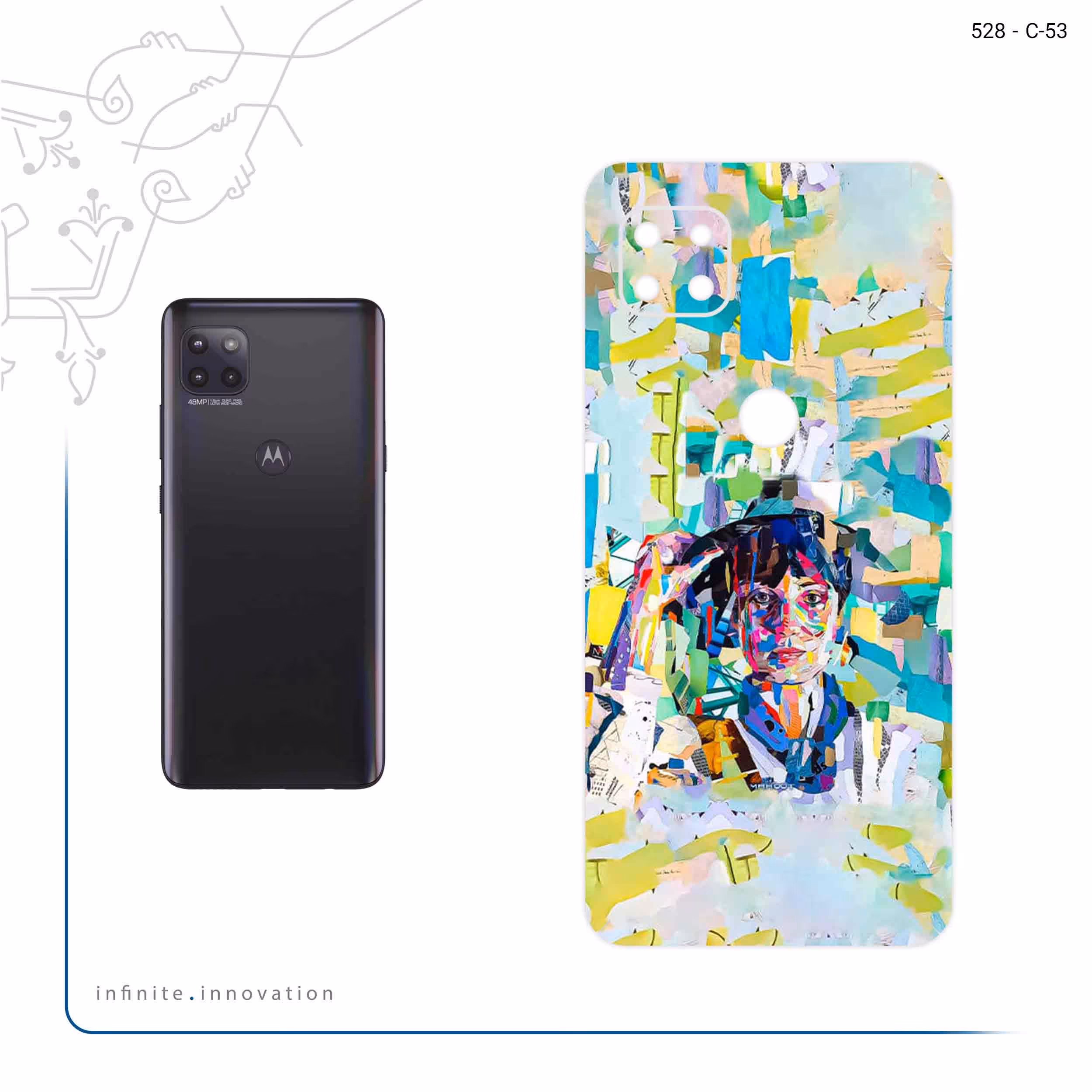 برچسب پوششی ماهوت مدل Collage of Women Portrait 1 مناسب برای گوشی موبایل موتورولا MOTO G 5G