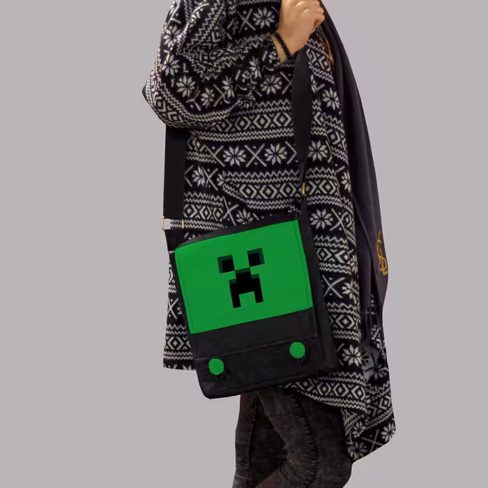 کیف رودوشی چی چاپ طرح گیمینگ ماینکرافت کد minecraft mk3