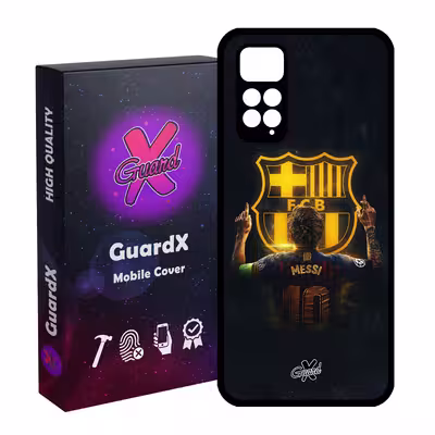 کاور گارد ایکس طرح Messi مدل Glass10196 مناسب برای گوشی موبایل شیائومی Redmi Note 11S/ Note 11 4G