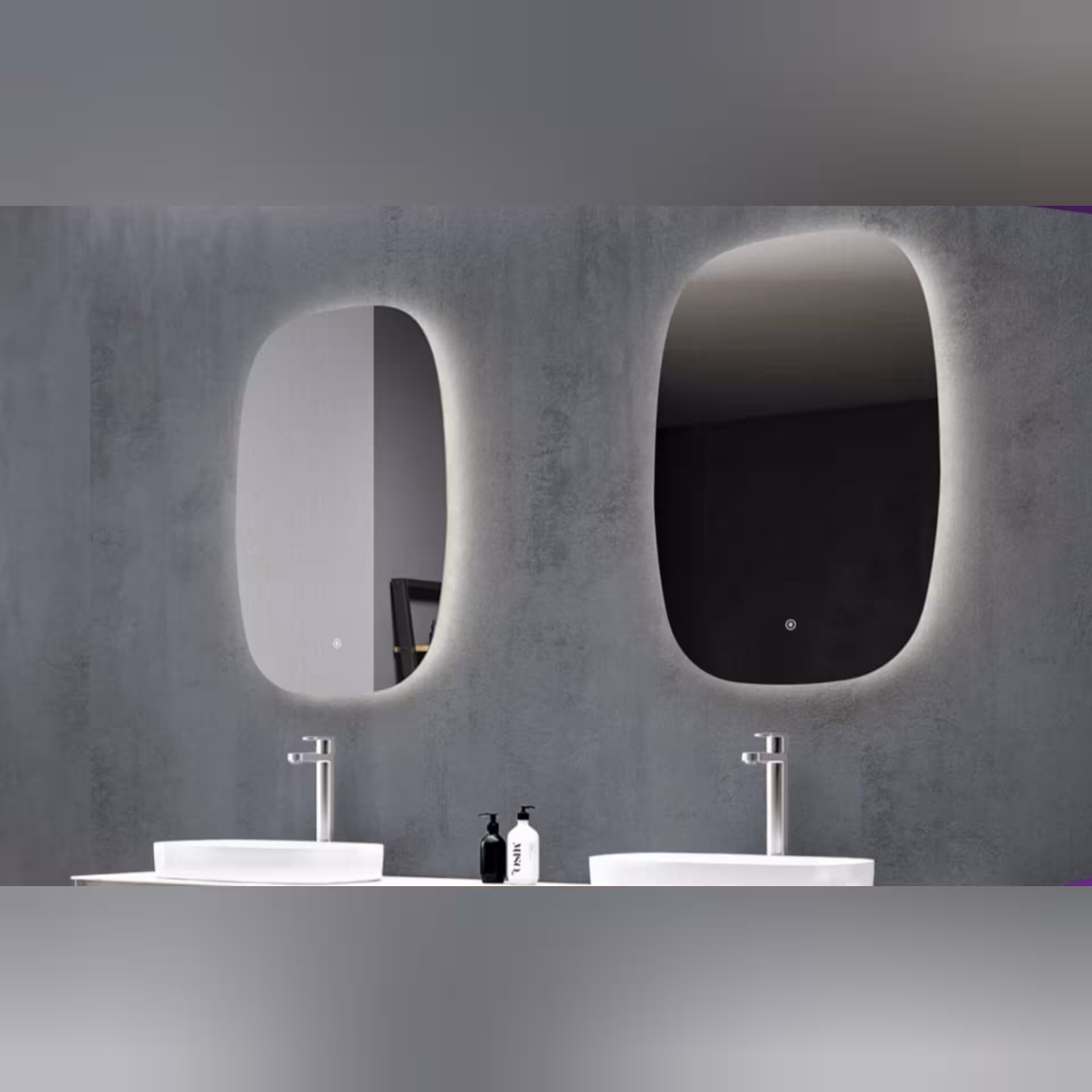 آینه بک لایت سند بلاست مدل MF03 سایز 40*60