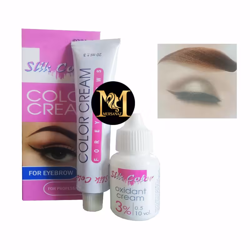 کیت رنگ ابرو سلیک کالر شماره 8.65 حجم 20 میلی لیتر رنگ بلوند تنباکویی روشن