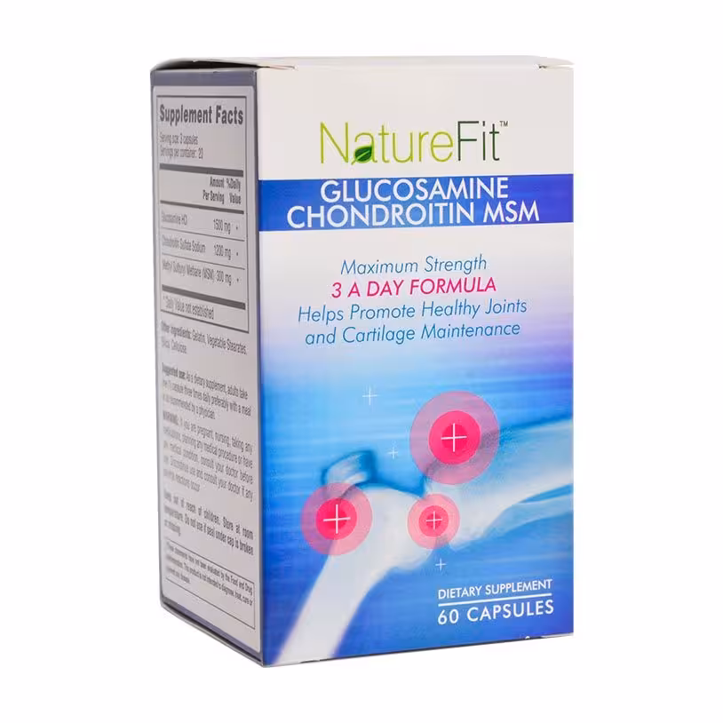 کپسول گلوکزآمین کندرویتین ام اس ام نیچرفیت (60 عدد)