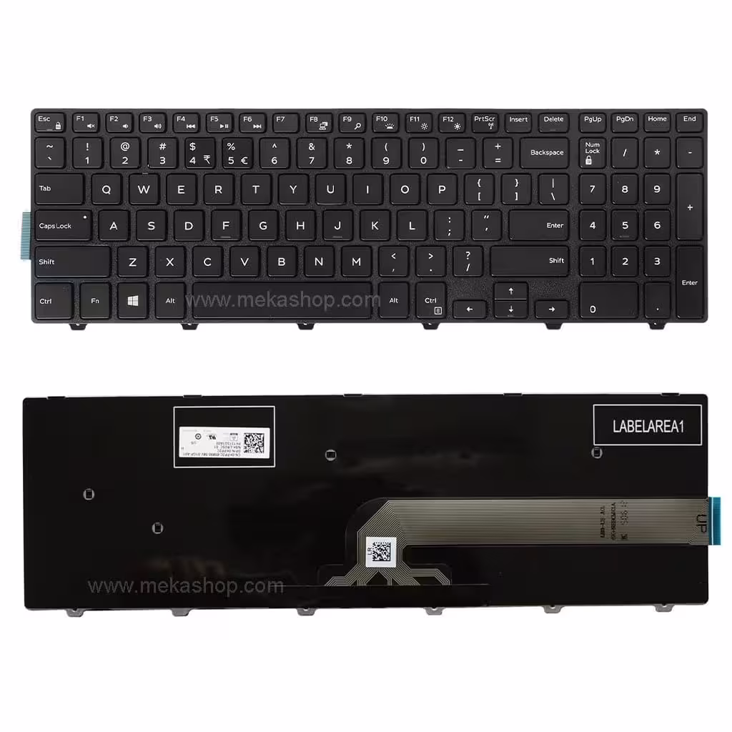 کیبورد لپ تاپ دل Dell Inspiron 15-5000 اینترکوچک با فریم