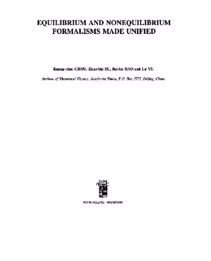 خرید و دانلود نسخه کامل کتاب Equilibrium and nonequilibrium formalisms made unified