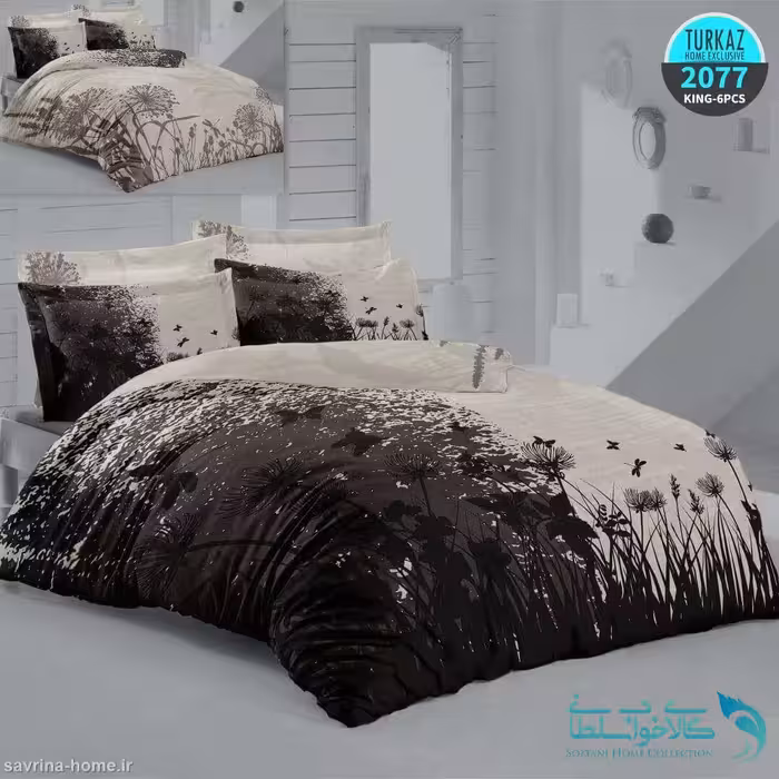 سرویس روتختی طرح دوریتا برند Turkaz کد 2077 دو نفره