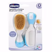 ست برس و شانه نوزاد ایتالیایی چیکو Chicco آبی رنگ