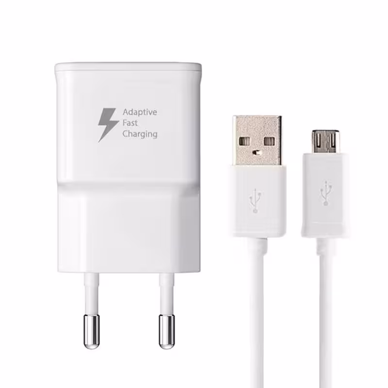 شارژر دیواری مدل EP-TA20EWVGWW به همراه کابل تبدیل microUSB | کالا مکس